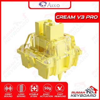 Akko V3 Cream Yellow Pro Linear Switch (per butir)
