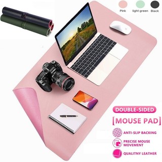 Deskmat Kulit PU Dua Sisi 90x45cm