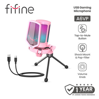 Fifine AmpliGame A6V USB Microphone RGB