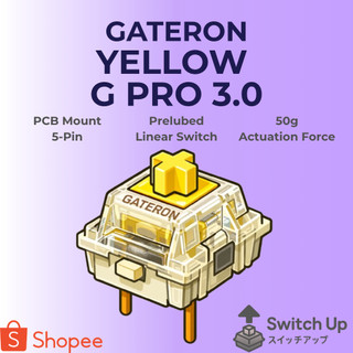 Gateron G Pro 3.0 Yellow Linear Switch (per butir)