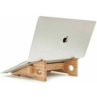 Stand Laptop Bambu Lipat Minimalis