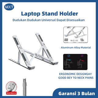 MXT Stand Laptop Lipat Aluminium Rangka Terbuka
