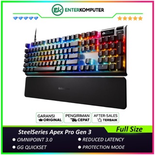 SteelSeries Apex Pro Gen 3 Full Size Gaming Keyboard