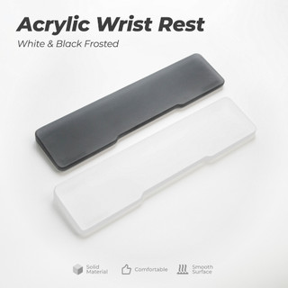 Wrist Rest Akrilik Bening untuk Keyboard 60%