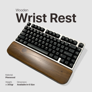 Wrist Rest Kayu Solid untuk Keyboard Mechanical